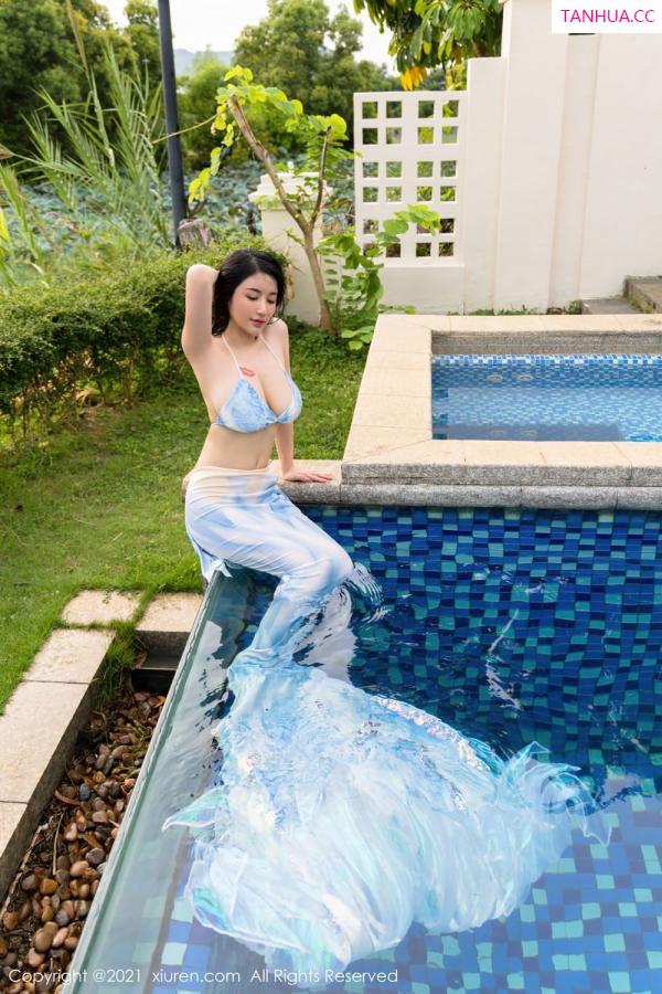 美七Mia  美七Mia泳池系列 绚丽美人鱼服饰第8张图片